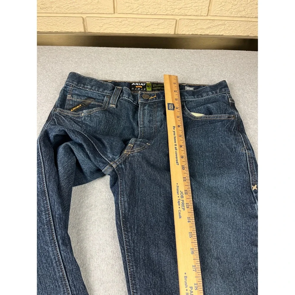 Ariat Rebar M5 Jeans Mens 34x30 Blue Straight Leg Denim Workwear Pants